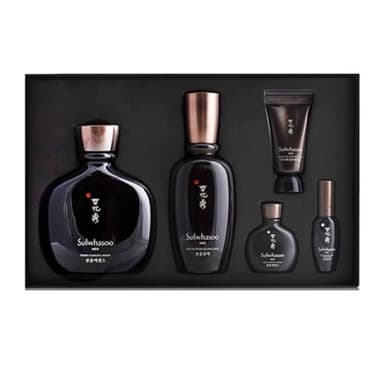 SULWHASOO 맨즈 슈프림 하이드레이팅 스킨케어 세트 기프트 박스 (세럼 140ml+에멀전 90ml+클렌저 15ml+세럼 15ml+에멀전 8ml)